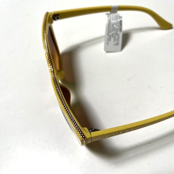 New Original GUESS Oversized Cat Eye Sunglasses GO00045 Acetate Yellow Gold Trim main image 6